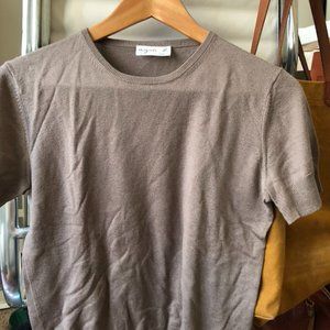 Agnes b. Paris agnis b. softest wool top short sle